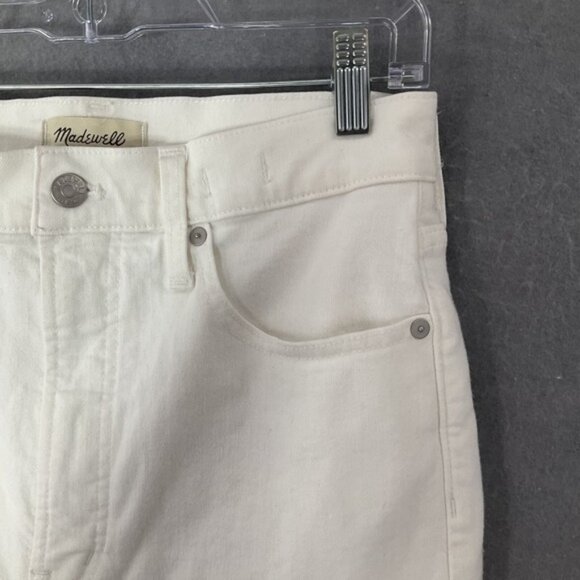 Madewell Jeans Womens Sz 28 White Perfect Vintage Wide Leg Crop Denim - Picture 4 of 13